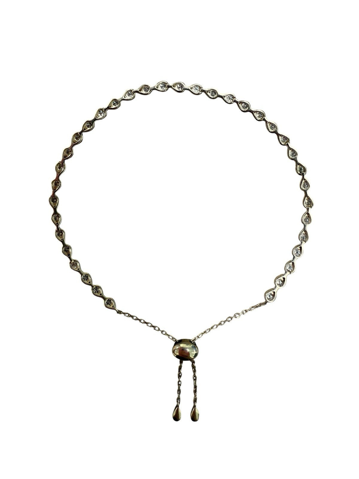 14k Yellow Gold Diamond Teardrop Bracelet