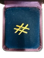 Tiffany & Co Paloma Picasso 18k Yellow Gold Hashtag Pin Brooch