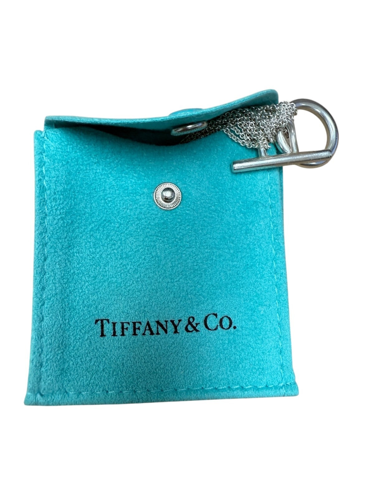 Tiffany & Co Sterling Silver Heart Mesh Toggle Bracelet