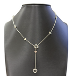 Tiffany & Co. Sterling Silver 10 Hearts Lariat Station Necklace 19” – T&Co. 925