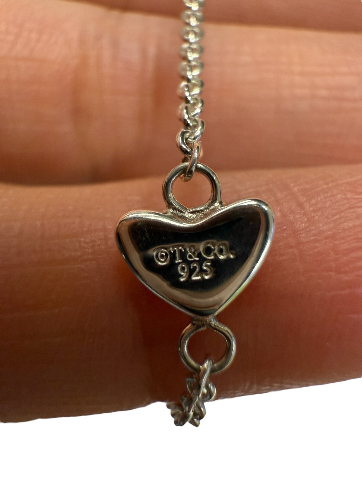 Tiffany & Co. Sterling Silver 10 Hearts Lariat Station Necklace 19” – T&Co. 925