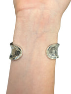 Sterling Silver Hammer Textured Cuff Bracelet