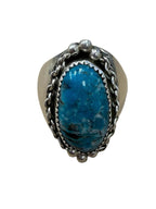 Sterling Silver Turquoise Oval Ring