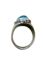 Sterling Silver Turquoise Oval Ring