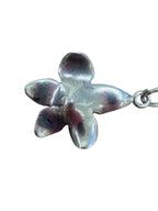 Sterling Silver Bracelet With Hibiscus Charm