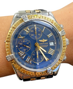 Breitling Crosswind D13355 Chronograph Date Blue Dial Automatic Men's