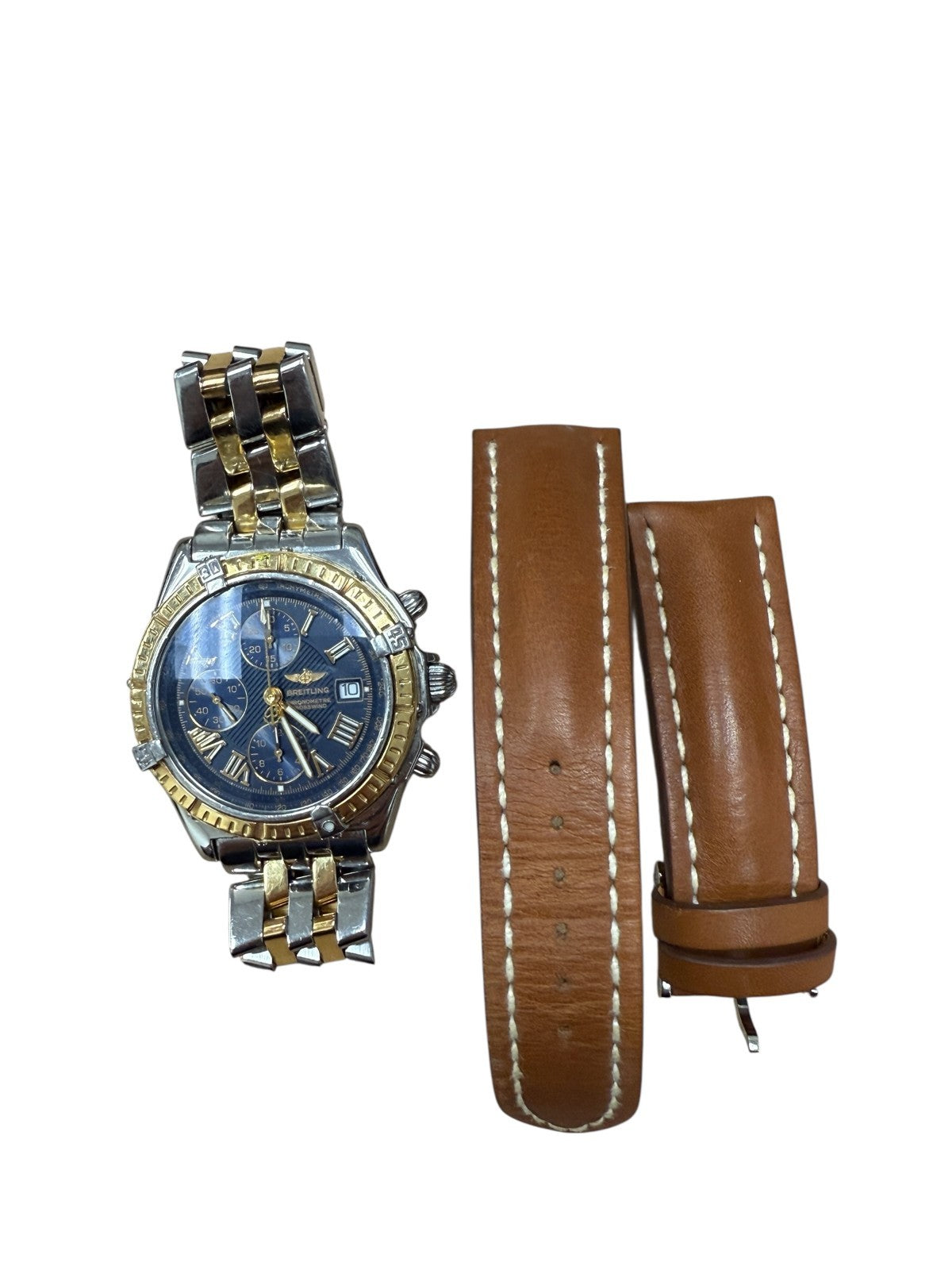 Breitling Crosswind D13355 Chronograph Date Blue Dial Automatic Men's