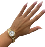 Rolex Datejust 6917 Ladies 18K Gold Buckley Dial Automatic Watch President Band