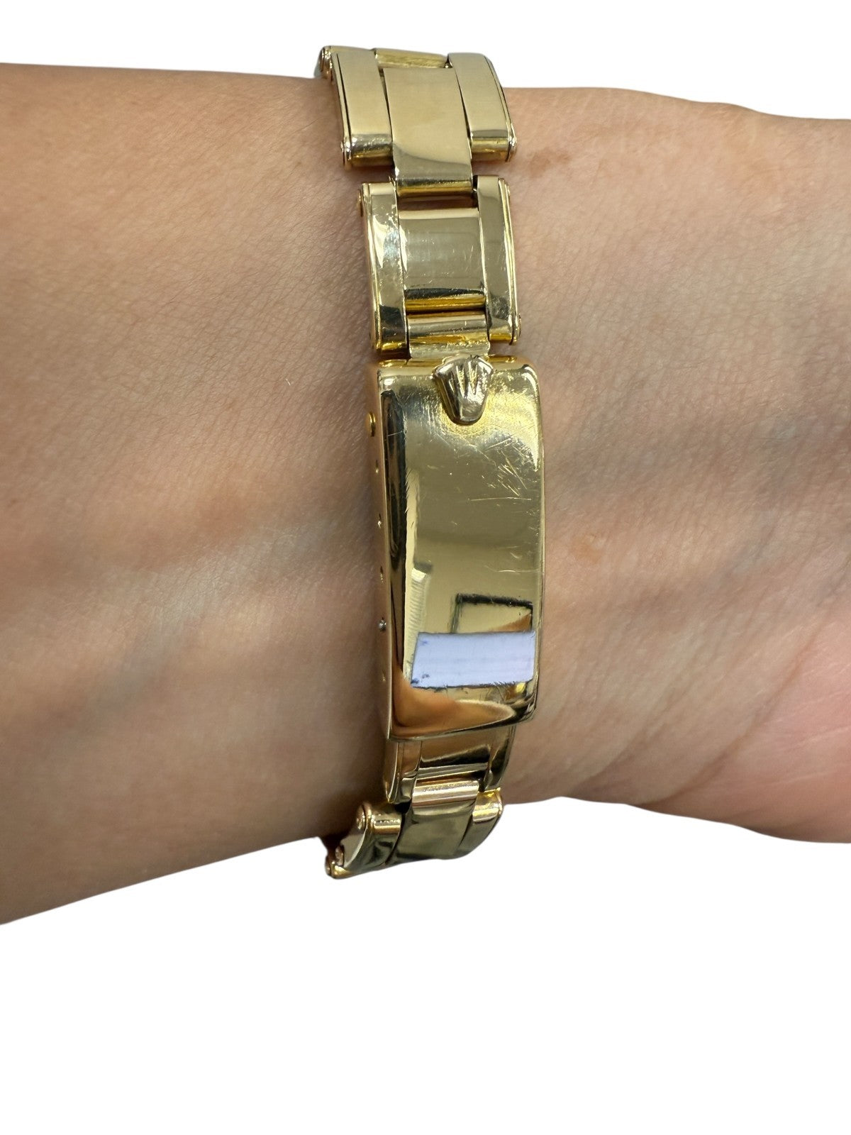 Rolex Datejust 6917 Ladies 18K Gold Buckley Dial Automatic Watch President Band