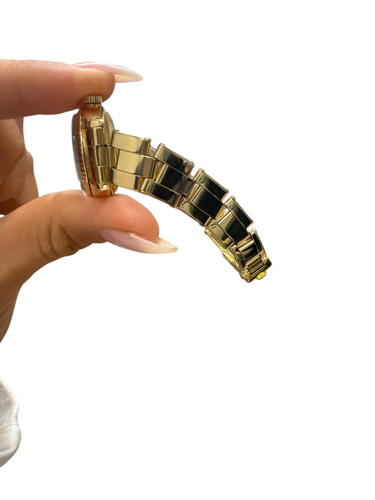 Rolex Datejust 6917 Ladies 18K Gold Buckley Dial Automatic Watch President Band