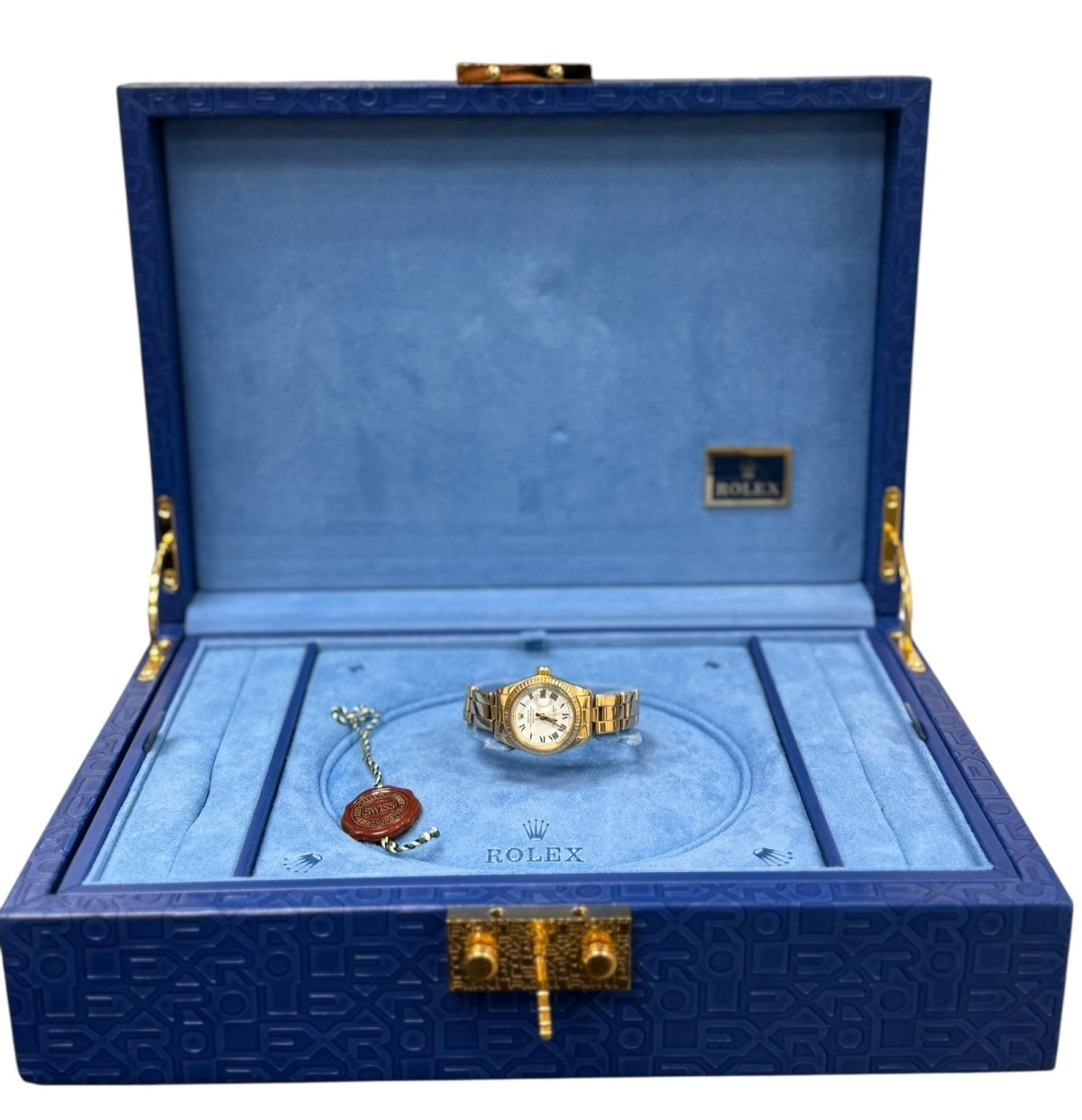 Rolex Datejust 6917 Ladies 18K Gold Buckley Dial Automatic Watch President Band