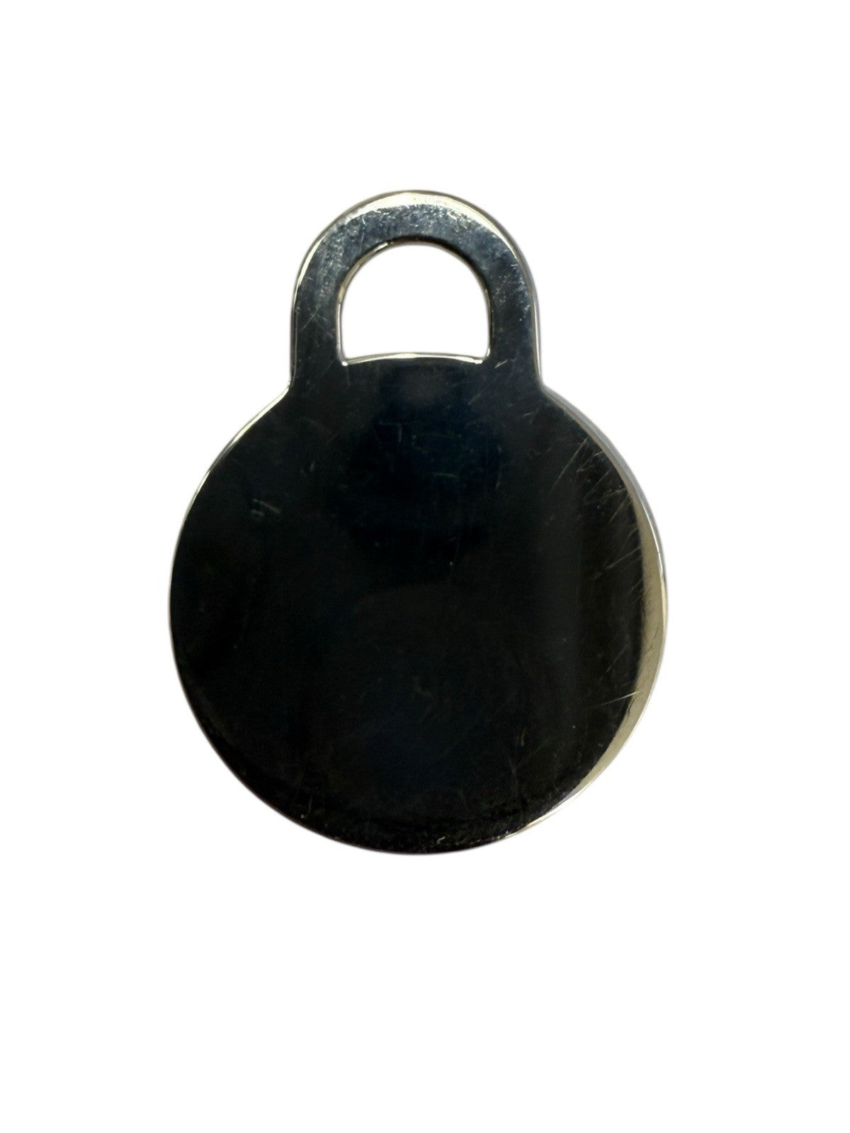 Please Return To Tiffany & Co. Sterling Round Tag Necklace