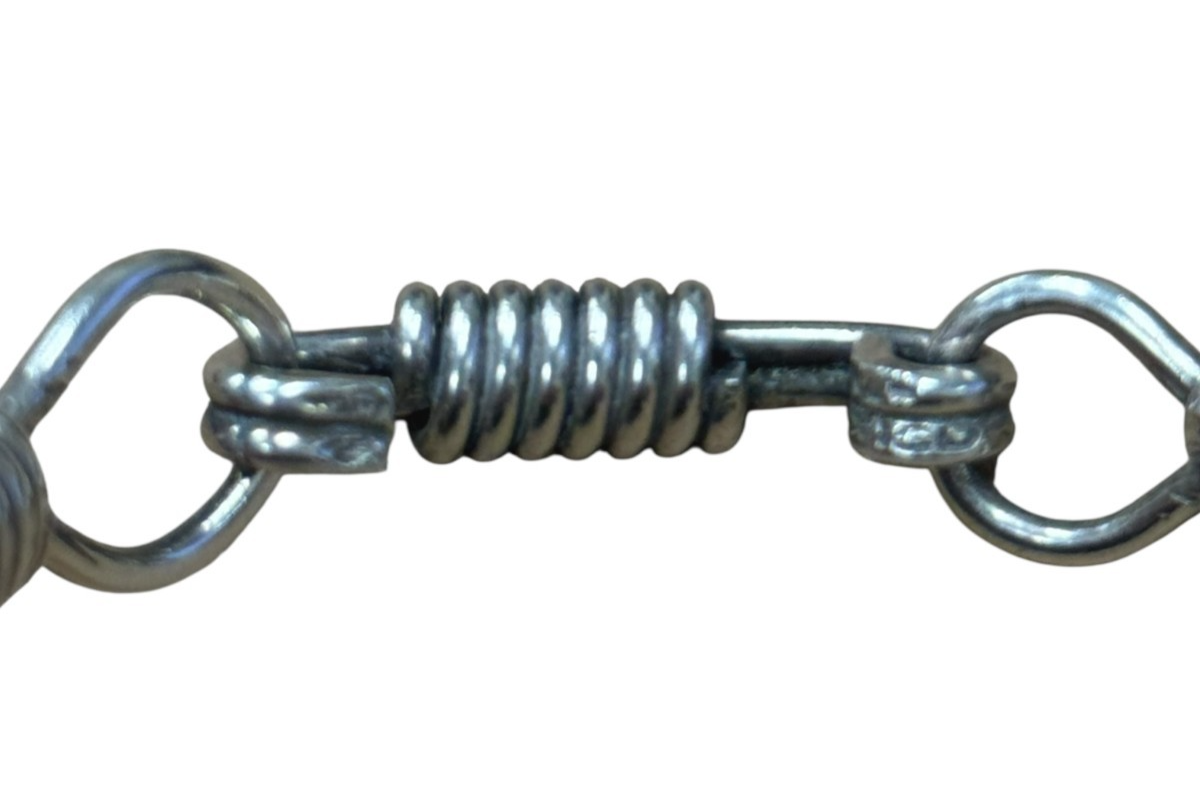 Vintage Mexican Sterling Silver 925 Coil Hook Bracelet 6.5cm 21.5g Taxco Style