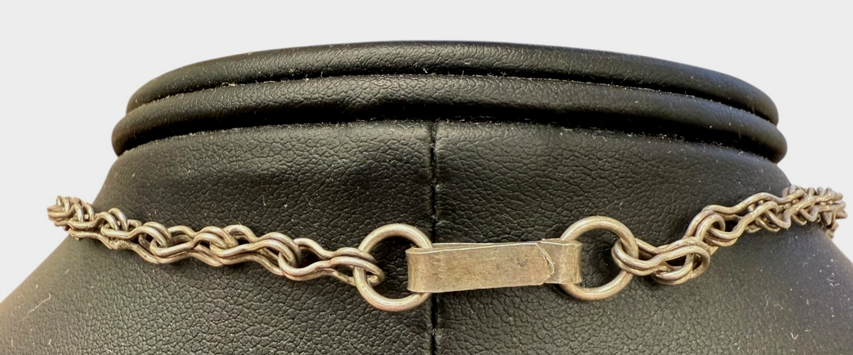 Vintage Mexico 925 Sterling Rose Necklace 18” 42 g Floral Beauty