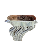 John Hardy Heavy Sterling Silver Woven Multi-Strand Bracelet w/ Textured Clasp