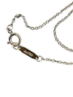 1.65ctw 14k White Gold Diamond Cross Pendant on 18kt Tiffany & Co. Chain