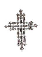 18k White Gold Diamond Cross Pendant