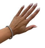 Roberto Coin 18k White Gold Primavera Flexible Bracelet w/ Diamond Station