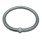 Roberto Coin 18k White Gold Primavera Flexible Bracelet w/ Diamond Station