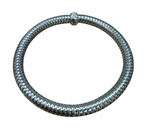 Roberto Coin 18k White Gold Primavera Flexible Bracelet w/ Diamond Station