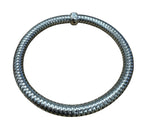 Roberto Coin 18k White Gold Primavera Flexible Bracelet w/ Diamond Station