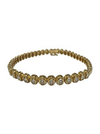 14k Yellow Gold 1.18ctw Diamond Tennis Bracelet 6.875 in