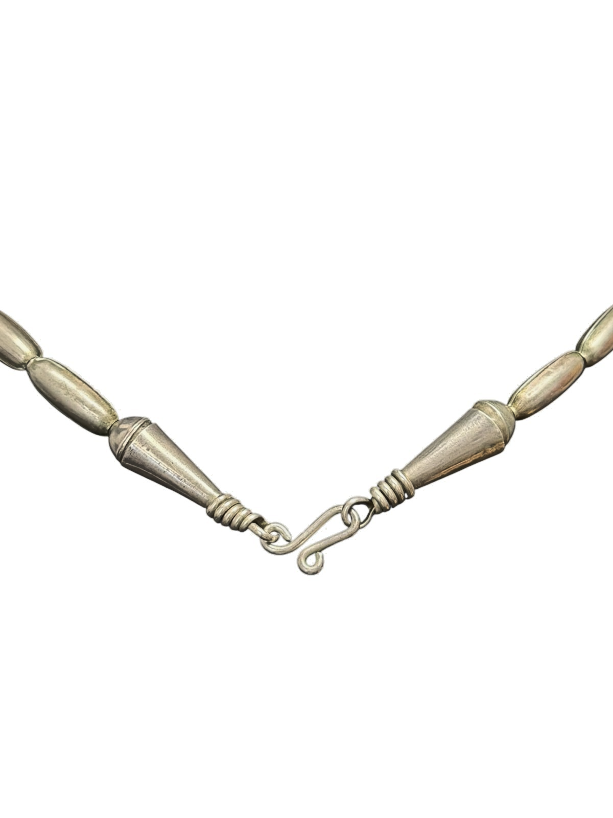 Vintage Navajo J.J. Kowith Sterling Silver Coral Turquoise Pendant Necklace 89g