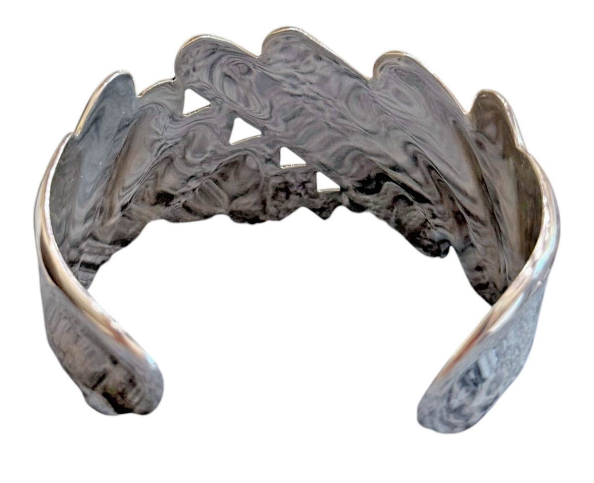 Vintage Taxco Mexico Sterling Silver 925 TB-17 RB Cuff Bracelet 49.6g