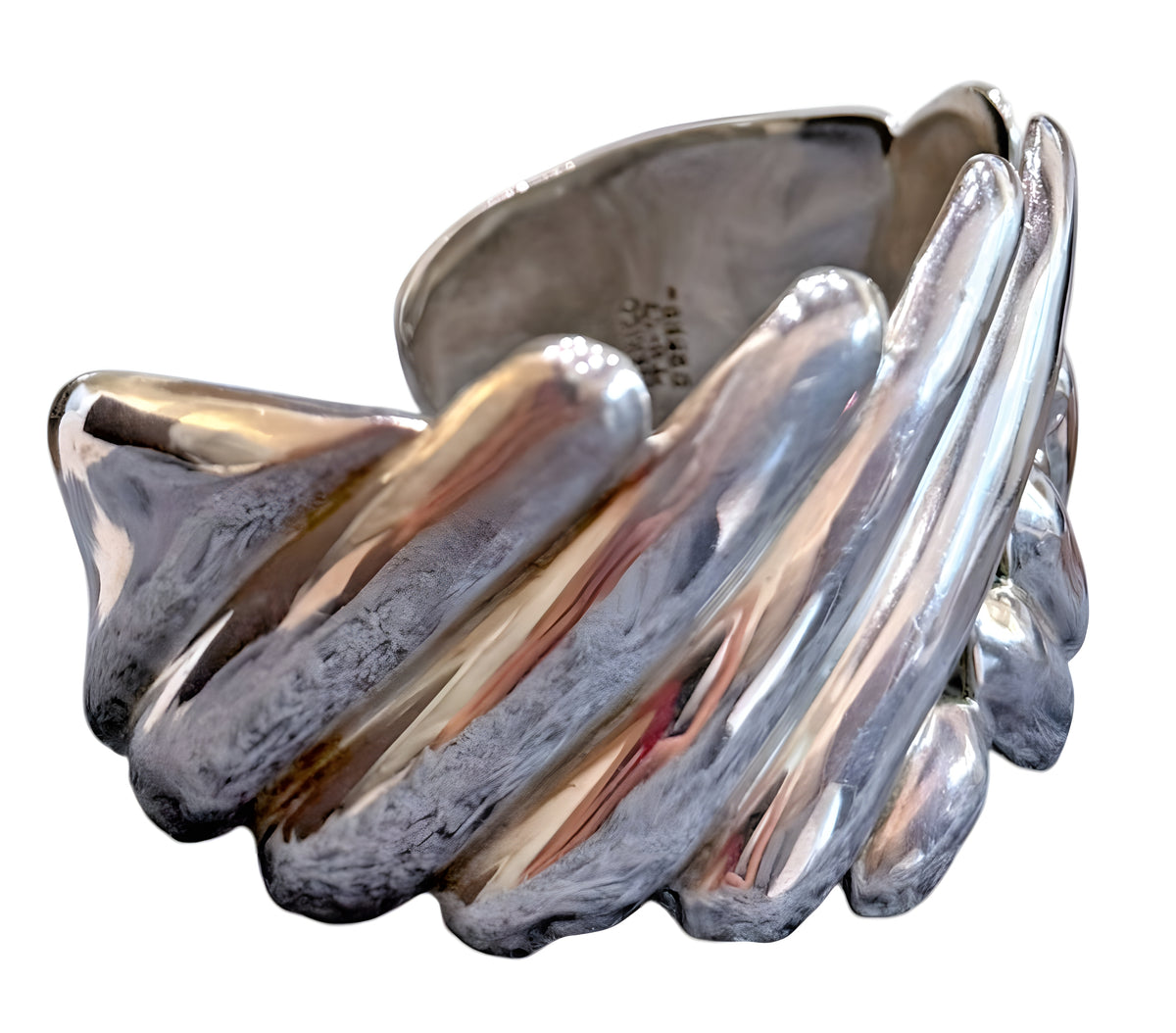 Vintage Taxco Mexico Sterling Silver 925 TB-17 RB Cuff Bracelet 49.6g