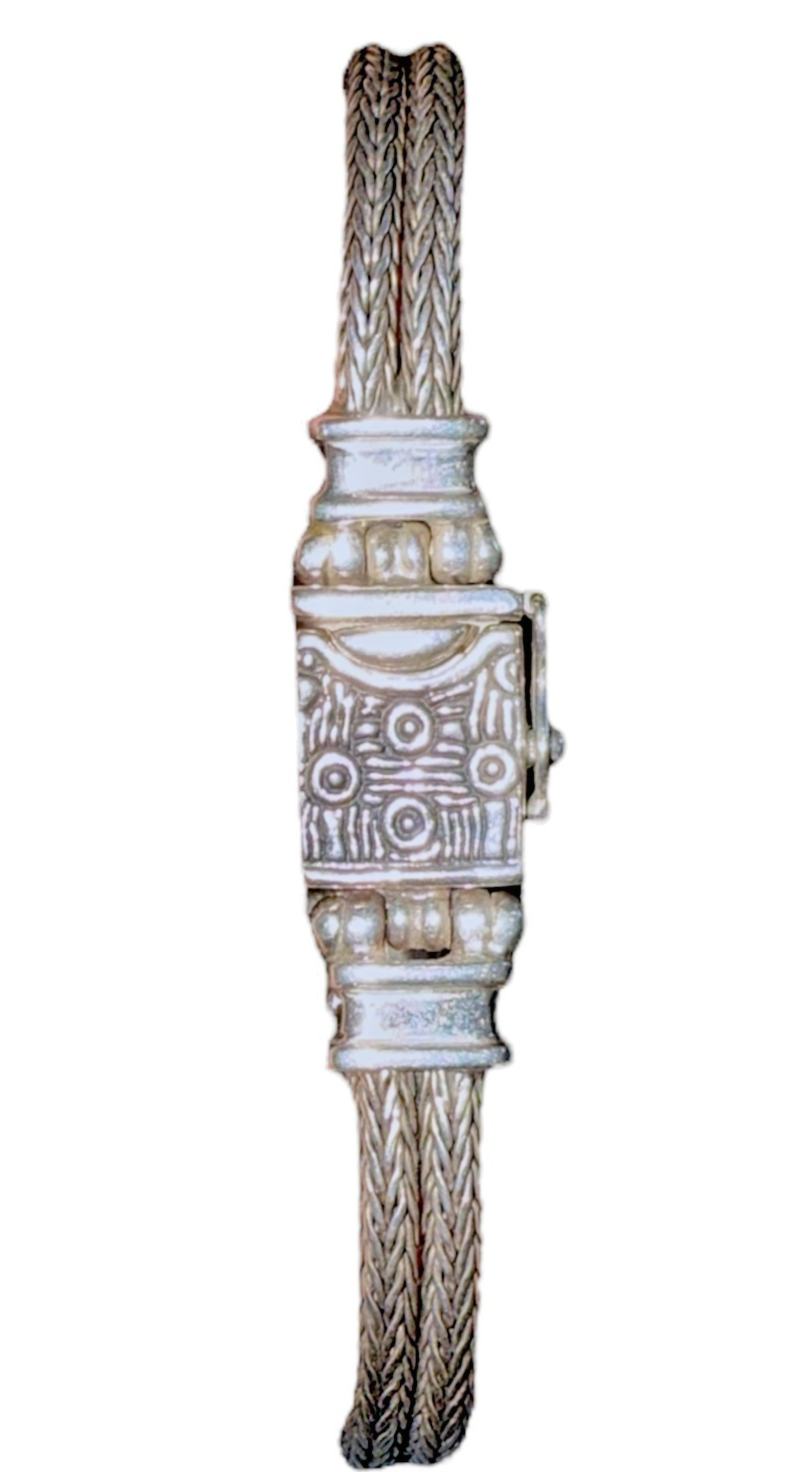 EXEX Claudia Agudelo 925 Sterling Silver Turquoise Bracelet 28.9g, 8.25" L