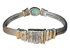 EXEX Claudia Agudelo 925 Sterling Silver Turquoise Bracelet 28.9g, 8.25
