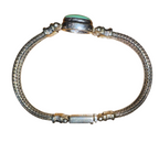EXEX Claudia Agudelo 925 Sterling Silver Turquoise Bracelet 28.9g, 8.25" L