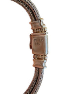 EXEX Claudia Agudelo 925 Sterling Silver Turquoise Bracelet 28.9g, 8.25" L