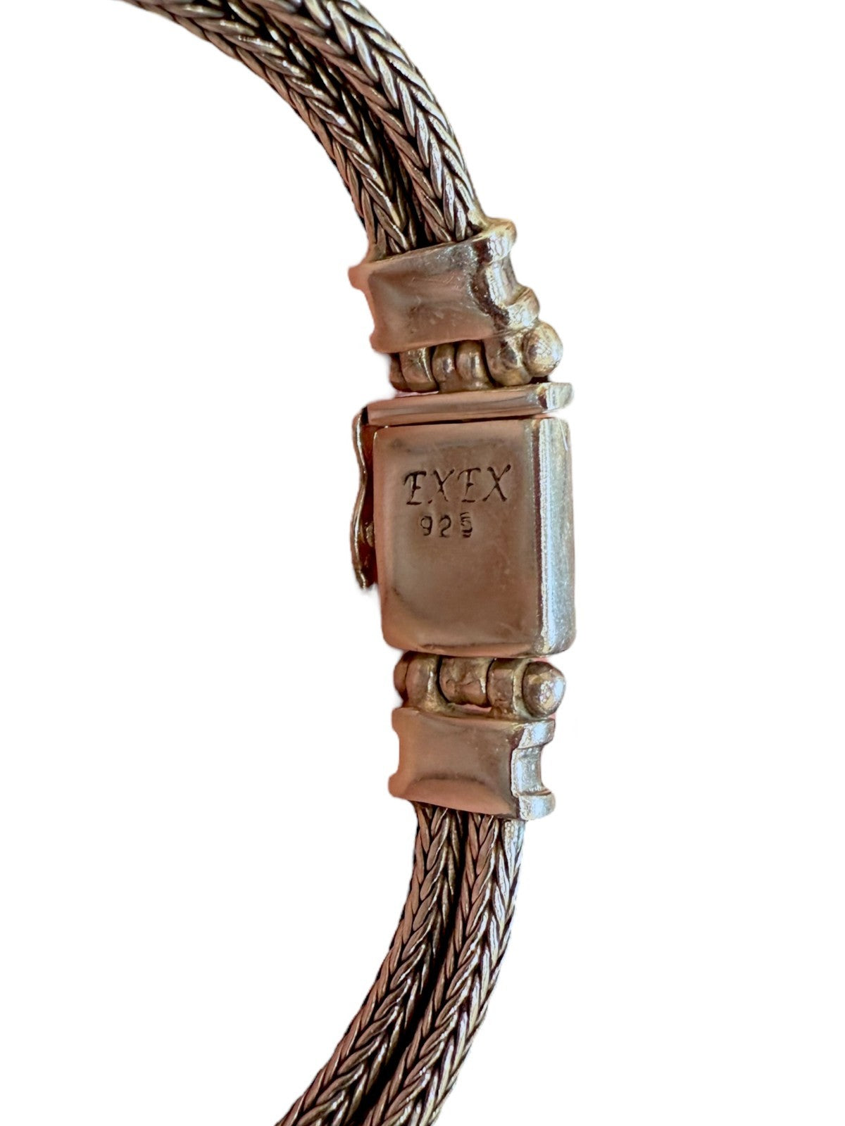 EXEX Claudia Agudelo 925 Sterling Silver Turquoise Bracelet 28.9g, 8.25" L