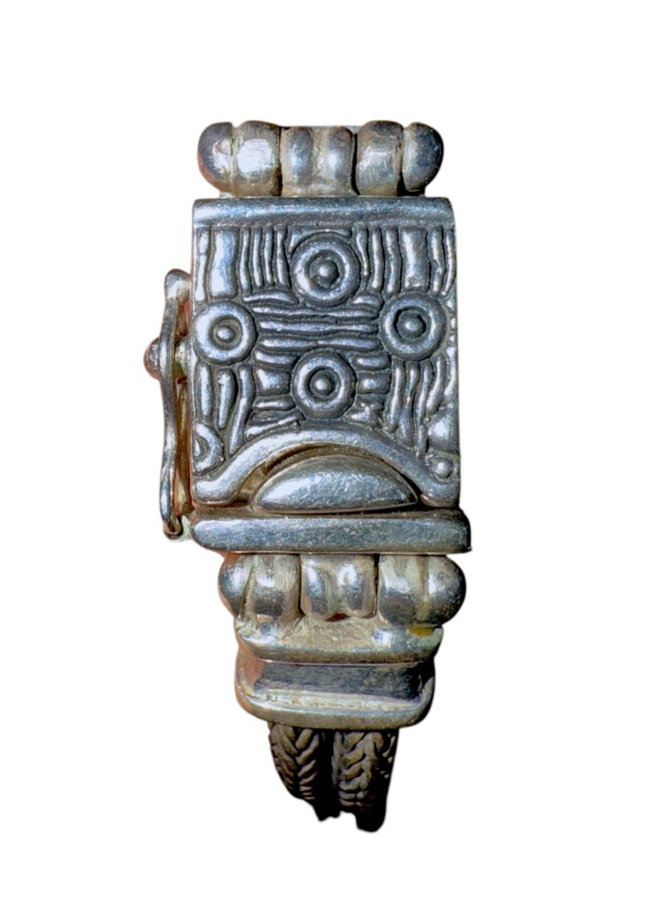 EXEX Claudia Agudelo 925 Sterling Silver Turquoise Bracelet 28.9g, 8.25" L