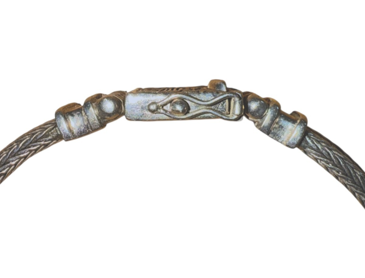 EXEX Claudia Agudelo 925 Sterling Silver Turquoise Bracelet 28.9g, 8.25" L