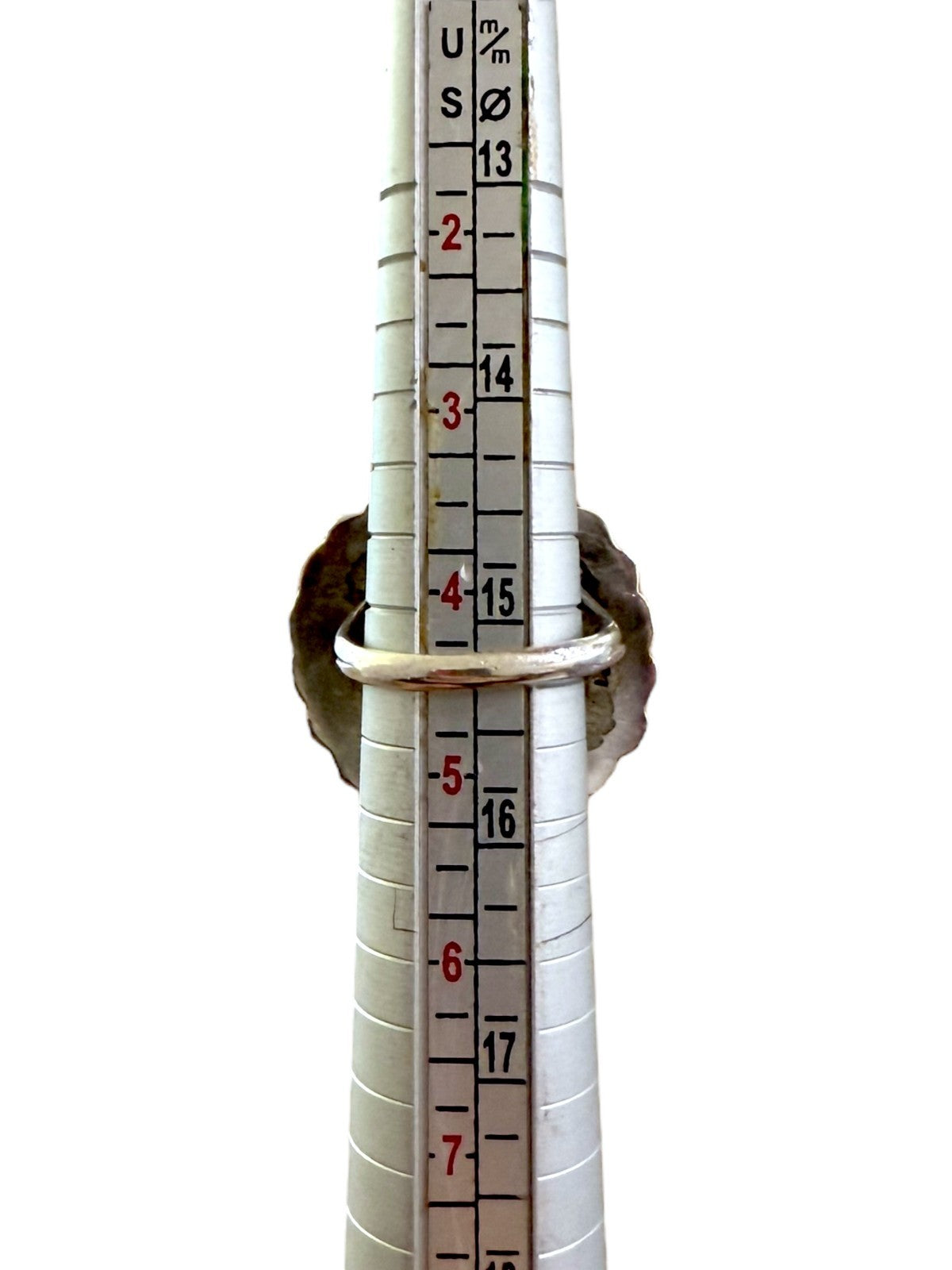 Vintage Sterling Silver Zuni Sunface Ring Size 4.5 ~ 6.3 g, Inlay Coral