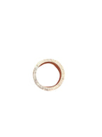 Vintage 925 Sterling & 14K Gold Panther Band Ring Size 8.5,  12.8g