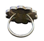 Vintage Sterling Silver Navajo Flower Ring - Size 7