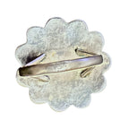 Vintage Sterling Silver Navajo Flower Ring - Size 7
