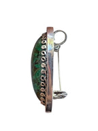 Vintage Sterling Silver 925 Eilat Stone Pendant Brooch 41mm