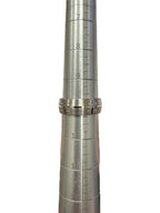 Tiffany & Company 18k White Gold Streamerica Men’s Wedding Band 8mm, Size 10