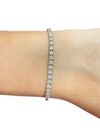 14k White Gold Diamond Tennis Bracelet