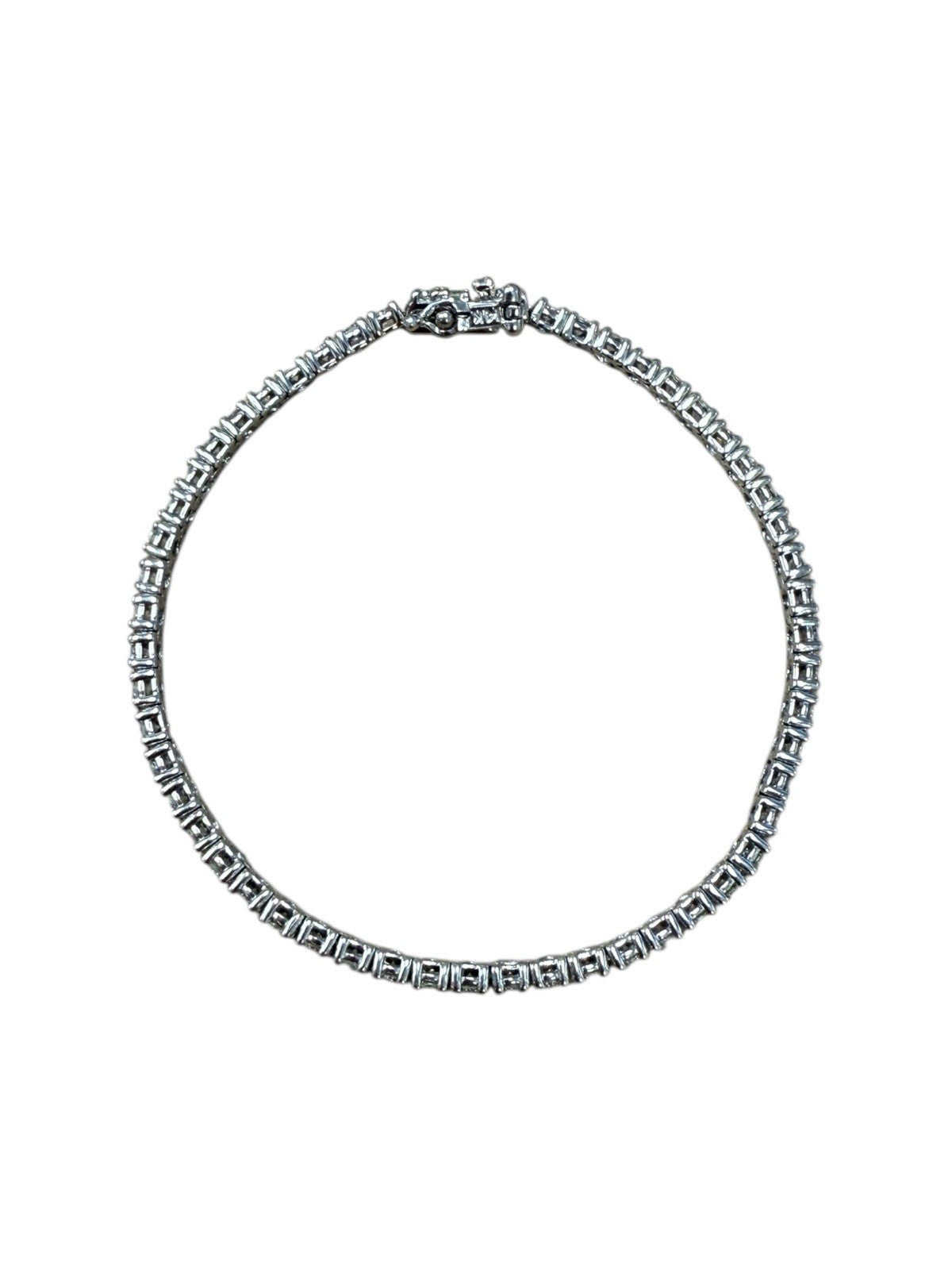 14k White Gold Diamond Tennis Bracelet