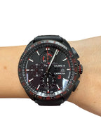 TAG Heuer Carrera Calibre 16 Chronograph Black Dial Black Rubber-CBB2080