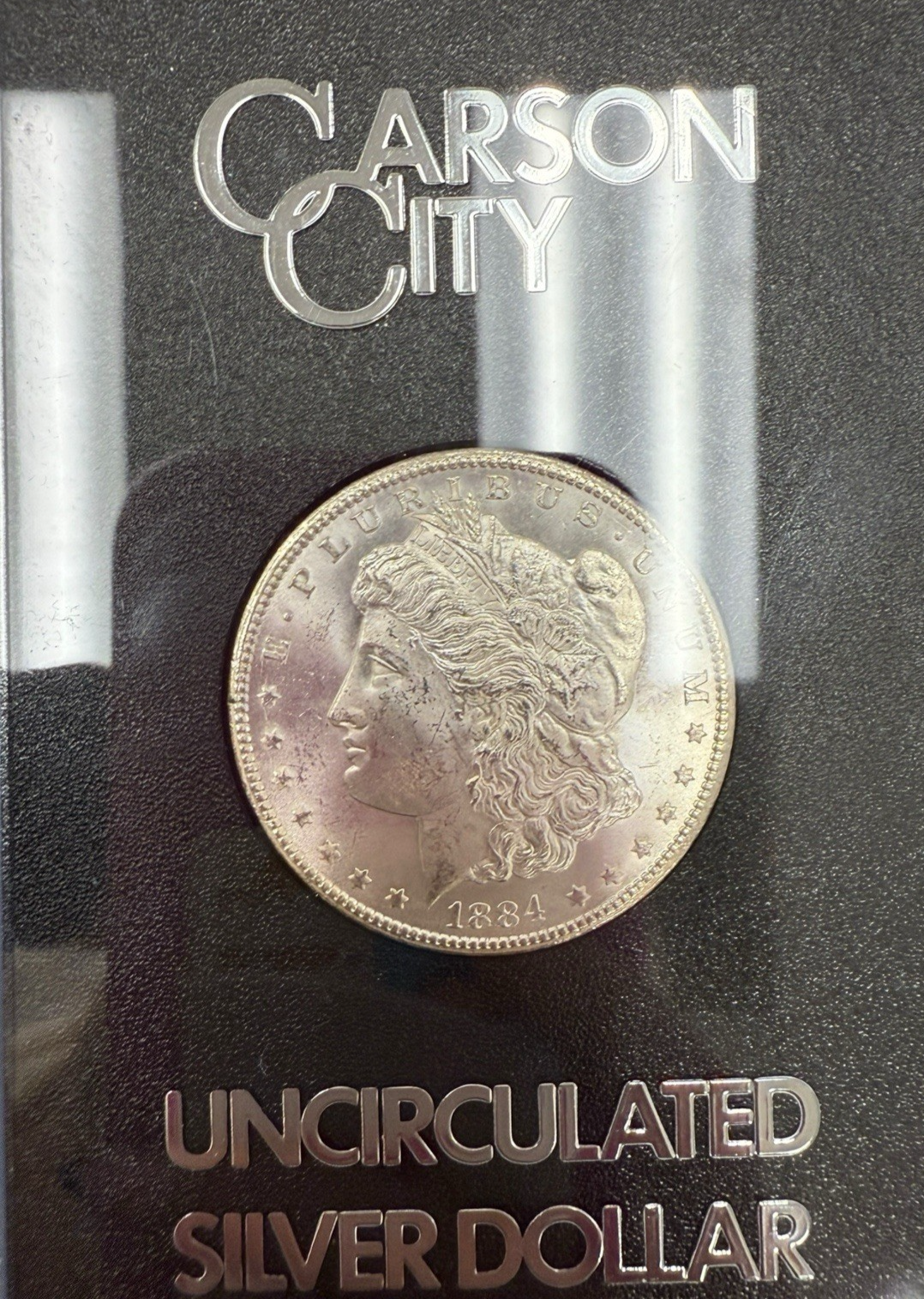 1884-CC Morgan Carson City Silver Uncirculated Box Included and Certificate