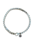 Tiffany & Co. Sterling Silver 925 Venetian Box Link Bracelet 7.5"