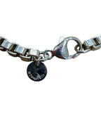 Tiffany & Co. Sterling Silver 925 Venetian Box Link Bracelet 7.5"