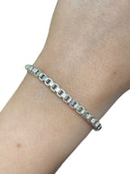 Tiffany & Co. Sterling Silver 925 Venetian Box Link Bracelet 7.5"