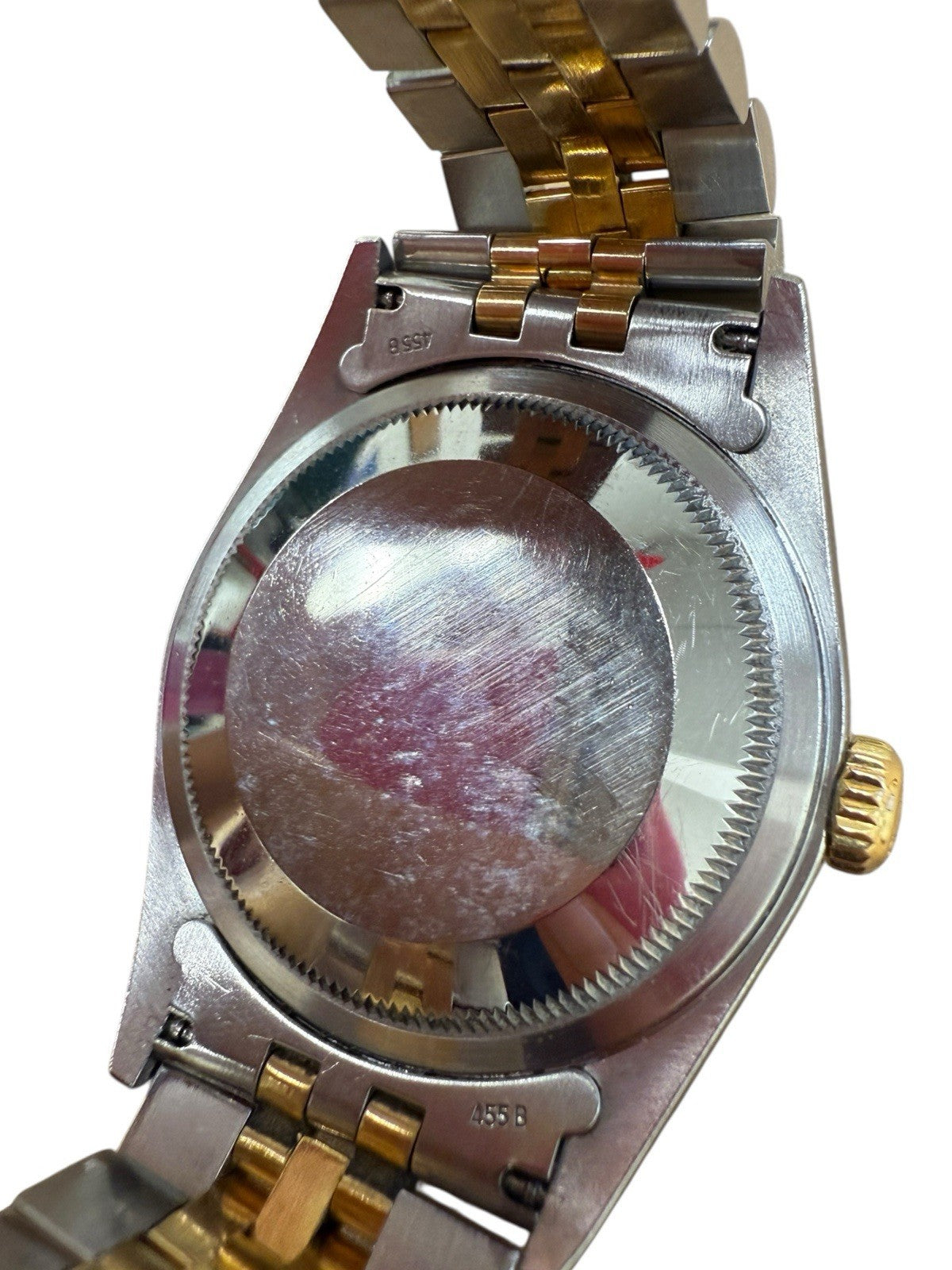 Rolex Datejust 16233 Auto Yellow Gold Two Tone Champagne Dial Men's Watch 36mm